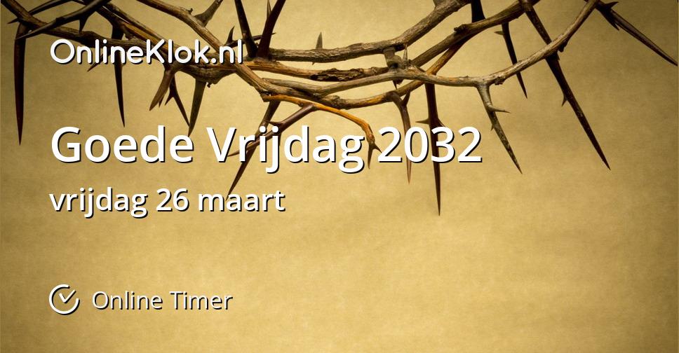 Goede Vrijdag 2032