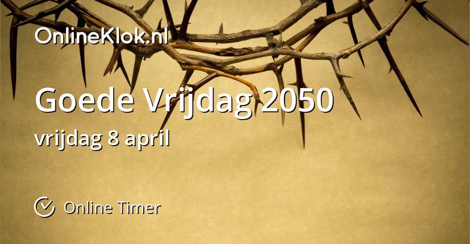 Goede Vrijdag 2050