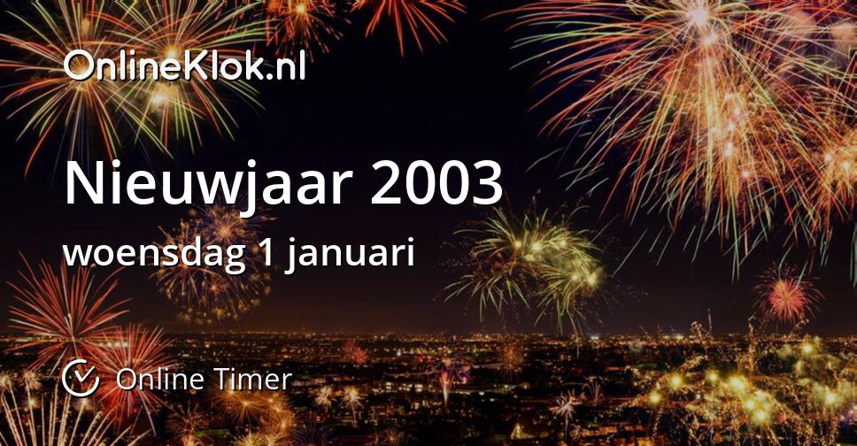 Nieuwjaar 2003